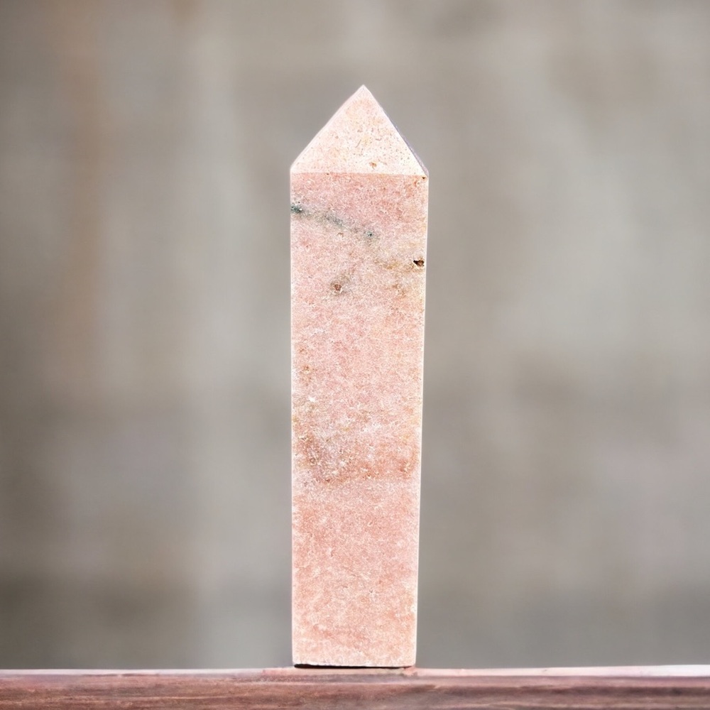 Pink amethyst crystal tower